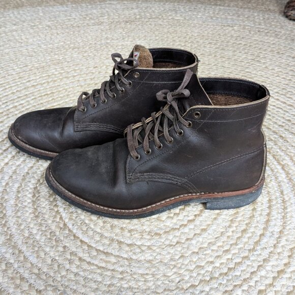 Red Wing Merchant 8061 Ebony Harness Lace Up Low Top Boots Unisex Women's 9.5 - Picture 5 of 13